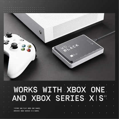 WD_BLACK 4TB P10 Game Drive for Xbox with 1-Month Xbox Game Pass - Portable External Hard Drive for Convenient Access to Your Xbox Game Library - WDBA5G0040BBK-WESN